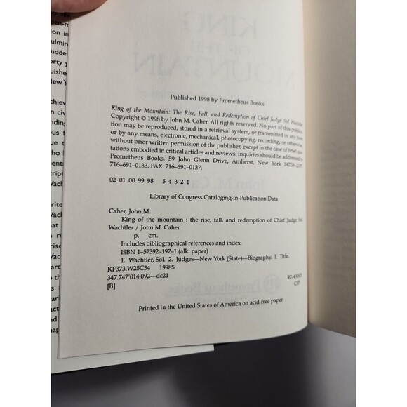 King of the Mountain (Signed) – John M. Caher (1998) - Picture 8 of 11